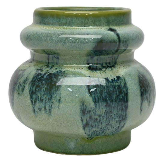 6.25" Green & Blue Ceramic Pot by Ashland®